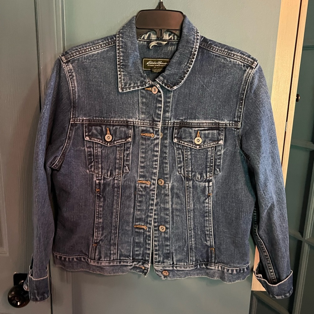Eddie Bauer Blue Jean Jacket Classic Style